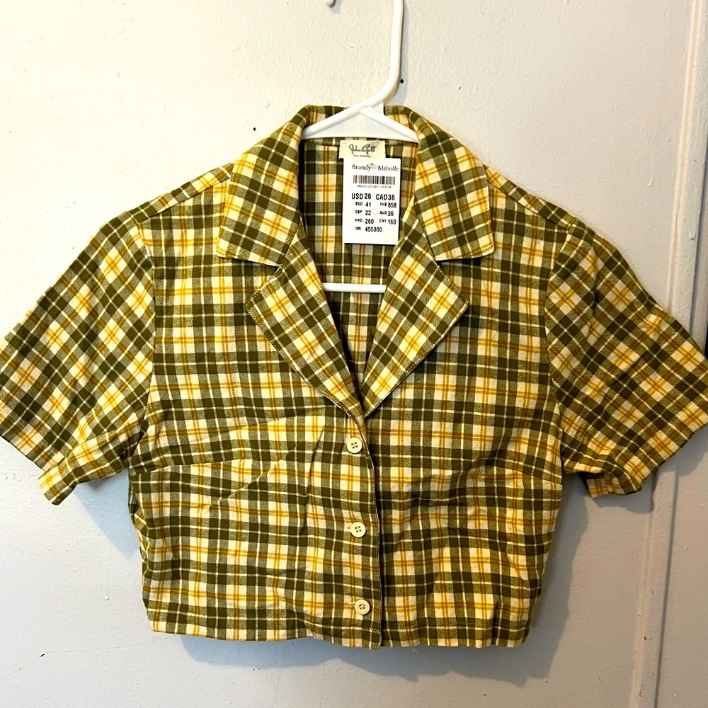 Cropped Brandy Melville button up